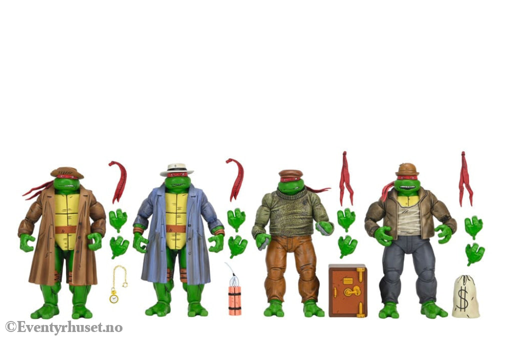 Teenage Mutant Ninja Turtles Action Figure 4 Pack Gangster Turtles 18 cm Toys