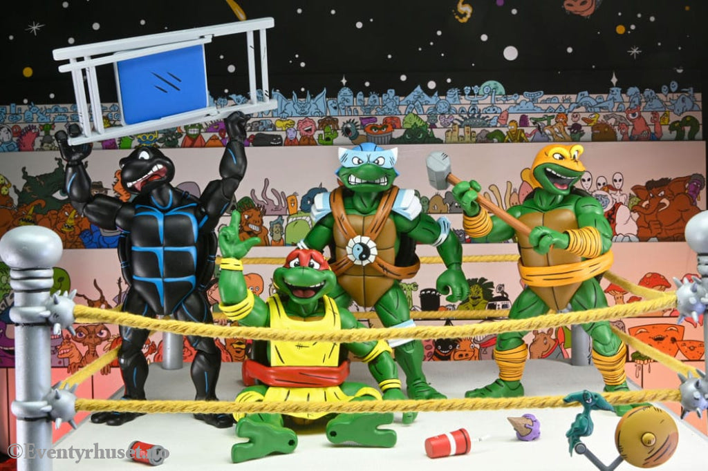 Teenage Mutant Ninja Turtles (Archie Comics) Action Figures 4-Pack Stump Wrestling Turtles 18 cm Toys