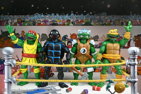 Teenage Mutant Ninja Turtles (Archie Comics) Action Figures 4-Pack Stump Wrestling Turtles 18 cm Toys