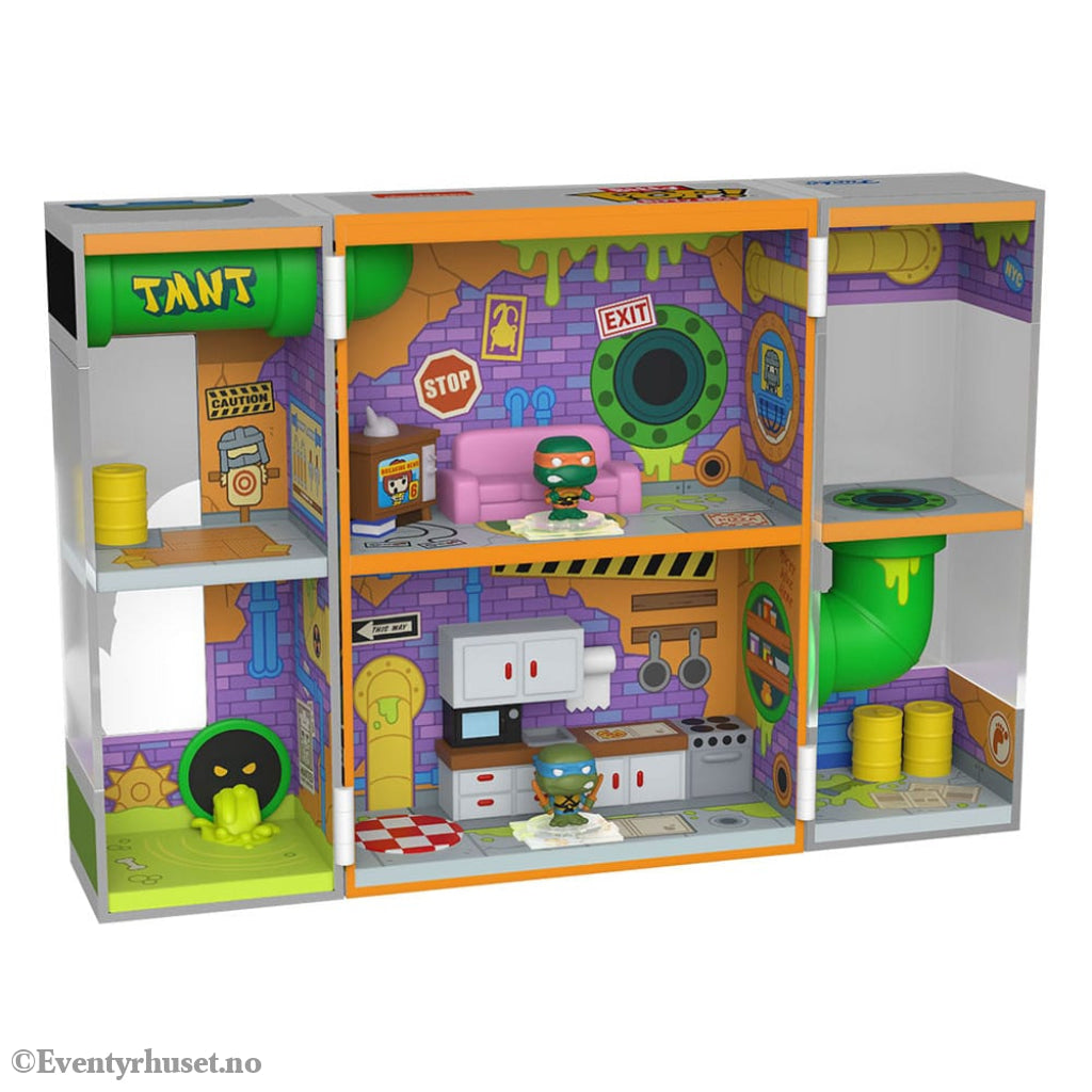 Teenage Mutant Ninja Turtles Bitty POP! Bitty Box Display with 2 Vinyl Figures Sewer Lair Collectibles