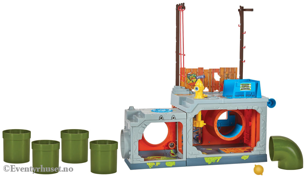 Teenage Mutant Ninja Turtles Building Secret Sewer Lid Playset Mutant Module heo EU Exclusive 30 cm. Mint In Sealed Box