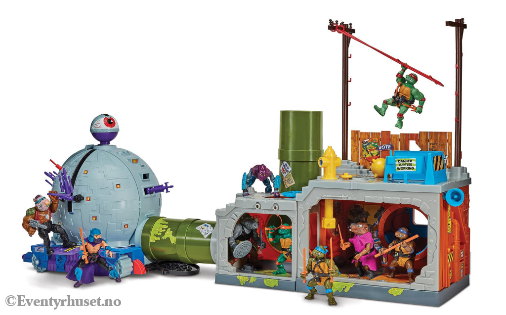 Teenage Mutant Ninja Turtles Building Secret Sewer Lid Playset Mutant Module heo EU Exclusive 30 cm. Mint In Sealed Box