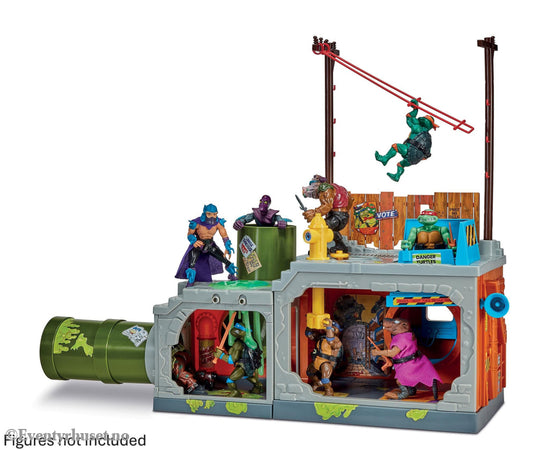 Teenage Mutant Ninja Turtles Building Secret Sewer Lid Playset Mutant Module heo EU Exclusive 30 cm. Mint In Sealed Box