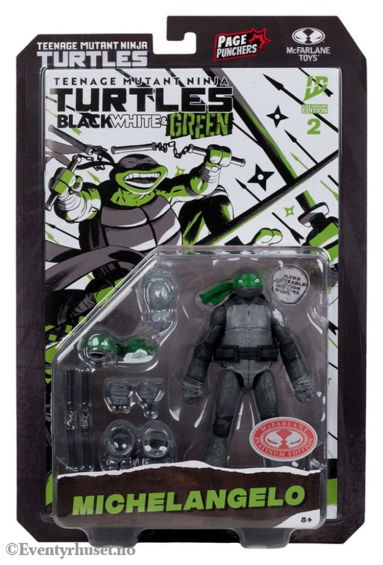Teenage Mutant Ninja Turtles Page Punchers Action Figure Michelangelo (Black White & Green) (Red Platinum Edition) 13
