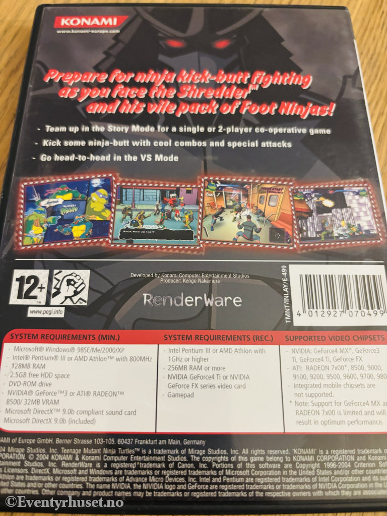 Teenage Mutant Ninja Turtles. PC.