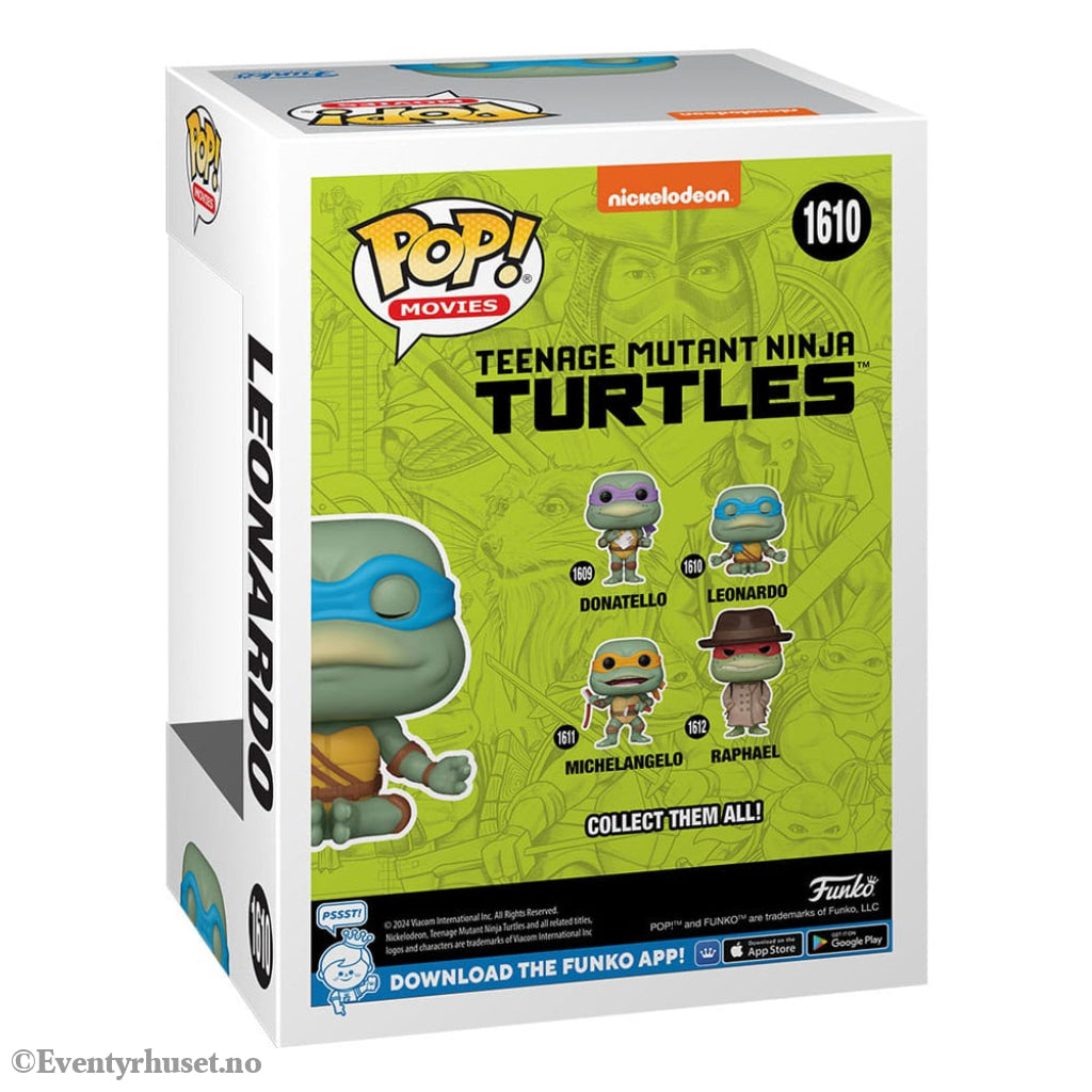 Teenage Mutant Ninja Turtles POP! Movies Vinyl Figure Leonardo(Meditating) 9 cm Collectibles