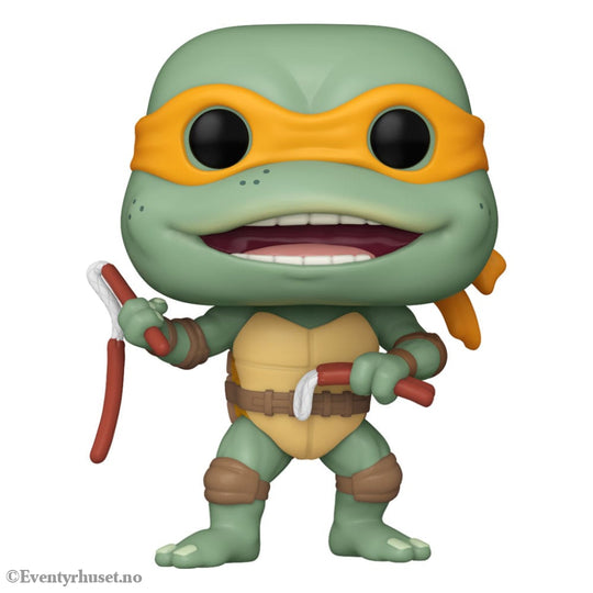 Teenage Mutant Ninja Turtles POP! Movies Vinyl Figure Michelangelo Sausage Link Nunchucks 9 cm Collectibles