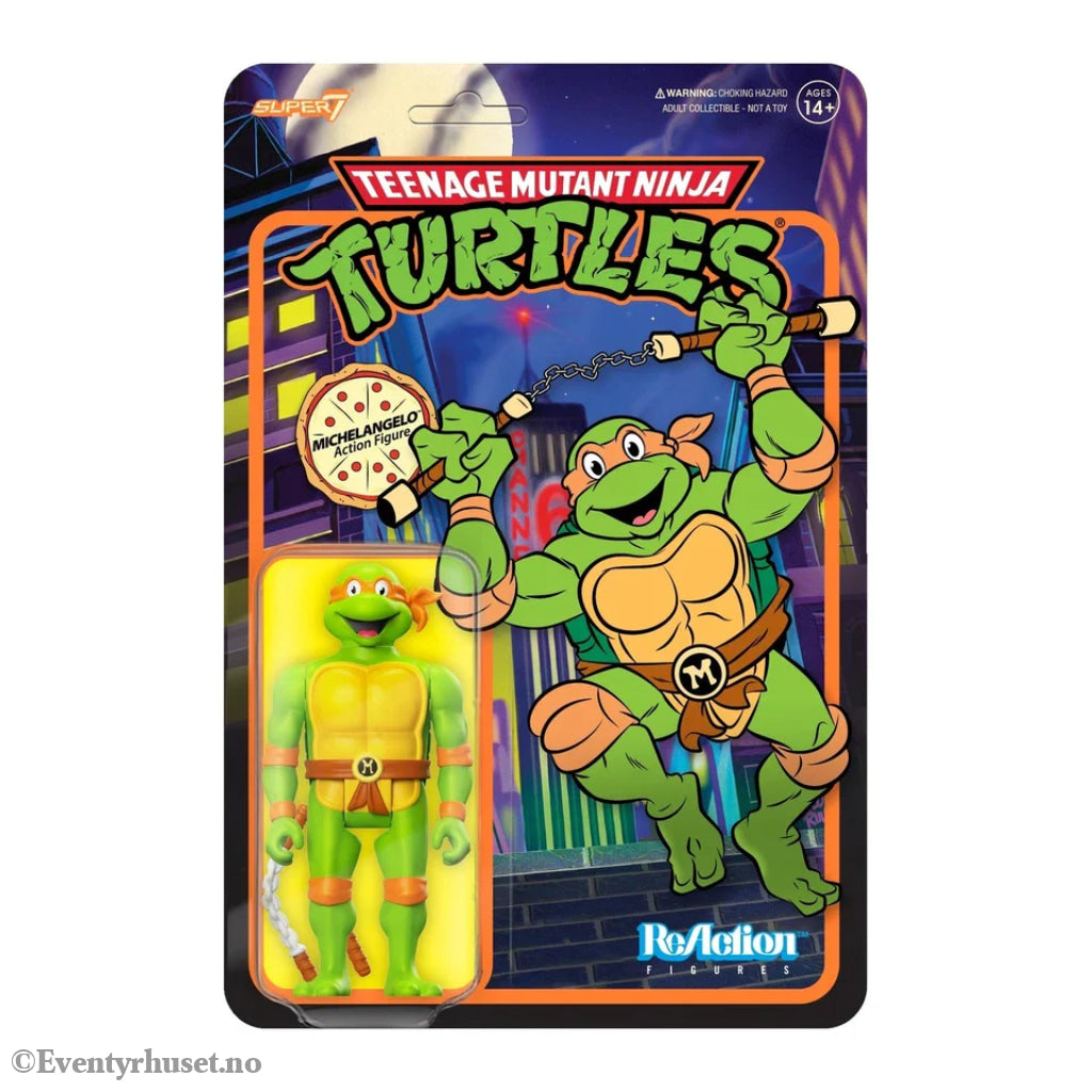 Teenage Mutant Ninja Turtles ReAction Action Figure Michelangelo 10 cm. Mint In Sealed Box (MISB)! Actionfigur