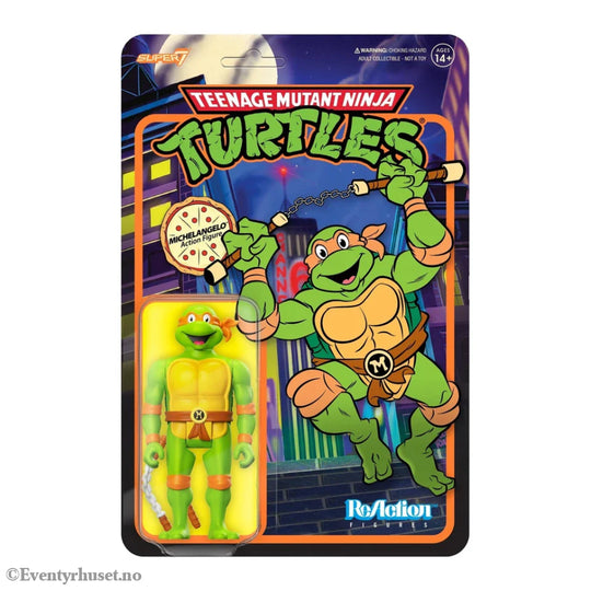 Teenage Mutant Ninja Turtles ReAction Action Figure Michelangelo 10 cm. Mint In Sealed Box (MISB)! Actionfigur