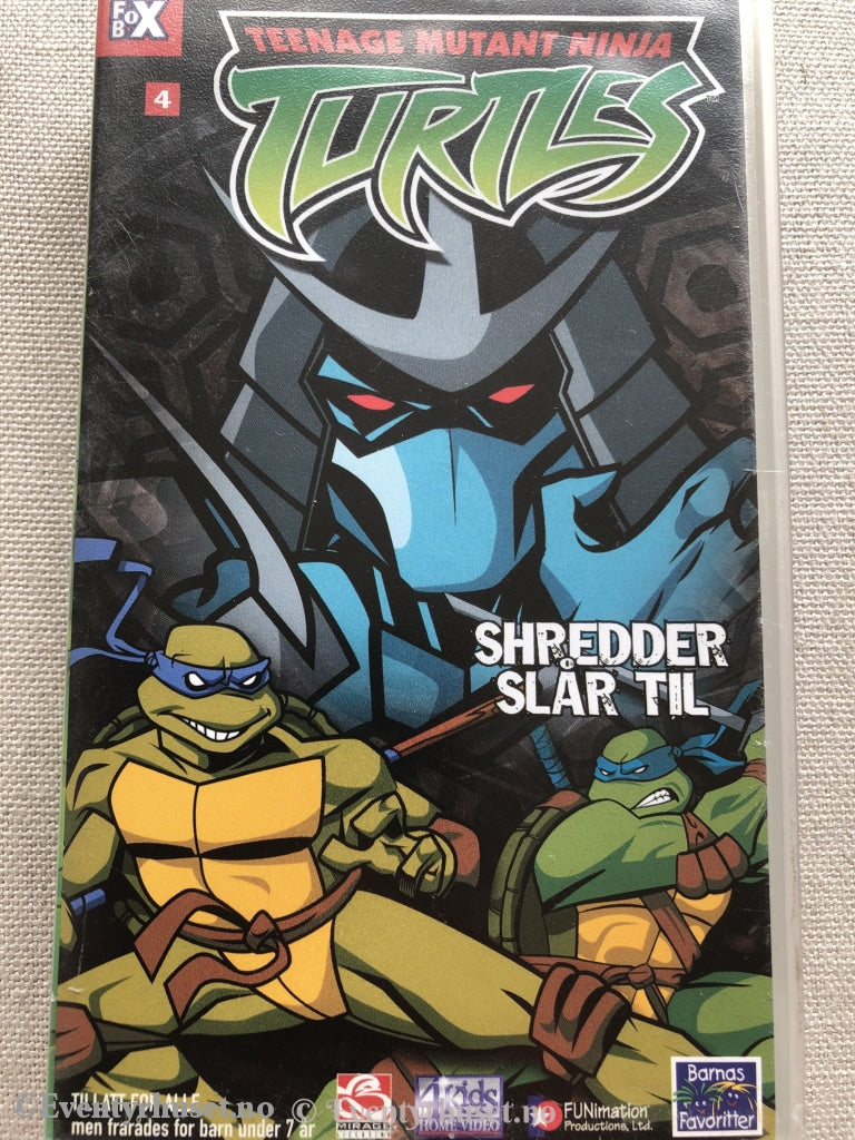 Teenage Mutant Ninja Turtles. Shredder Slår Til. 2003. Vhs. Vhs