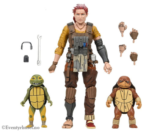 Teenage Mutant Ninja Turtles (The Last Ronin The Lost Years) Action Figure Grammy April with Baby Yi & Moja 18 cm Toys
