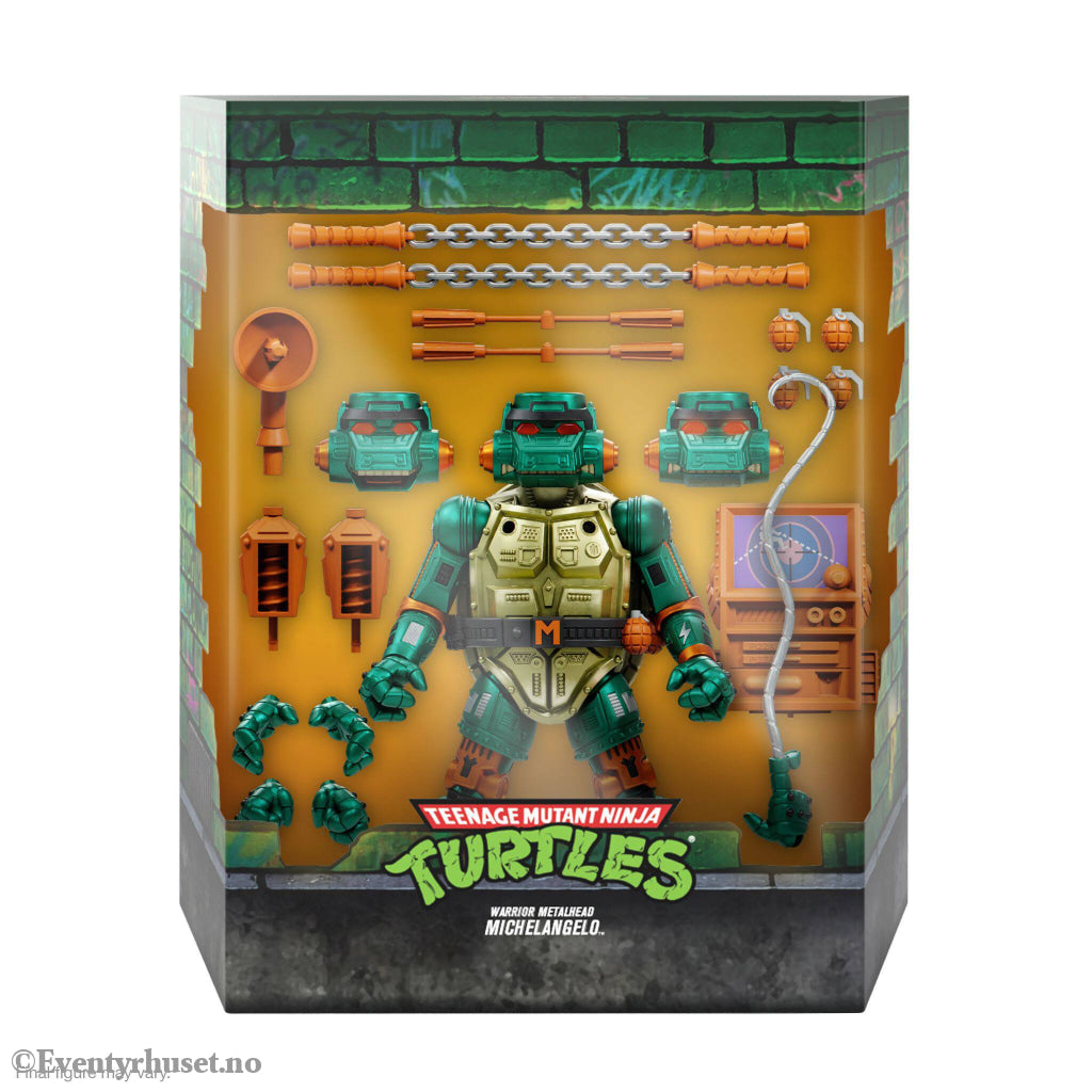 Teenage Mutant Ninja Turtles Ultimates Action Figure Warrior Metalhead Michelangelo 18 cm. Mint In Sealed Box (MISB)!