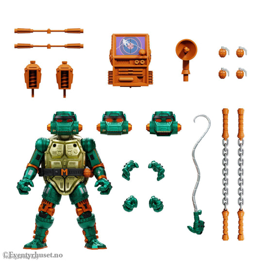 Teenage Mutant Ninja Turtles Ultimates Action Figure Warrior Metalhead Michelangelo 18 cm. Mint In Sealed Box (MISB)!