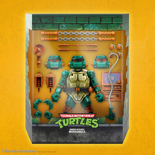 Teenage Mutant Ninja Turtles Ultimates Action Figure Warrior Metalhead Michelangelo 18 cm. Mint In Sealed Box (MISB)!