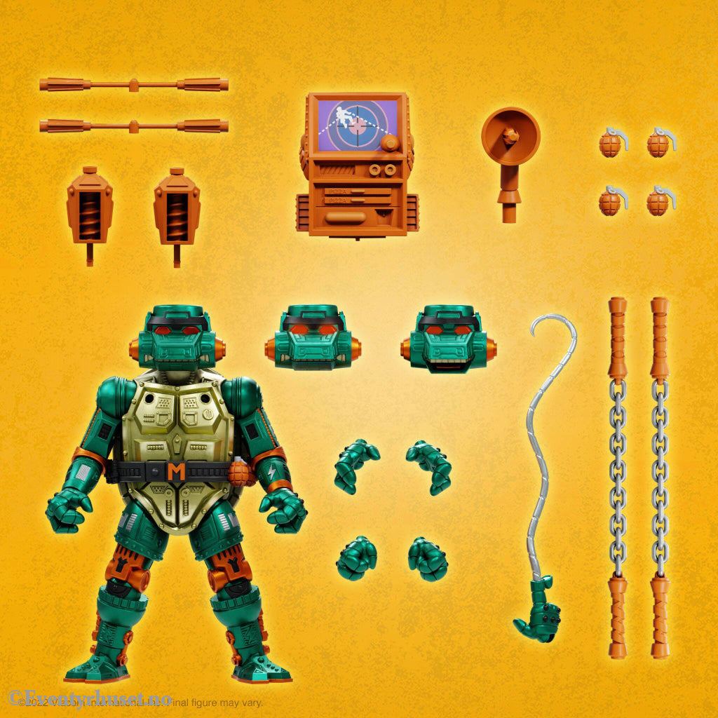 Teenage Mutant Ninja Turtles Ultimates Action Figure Warrior Metalhead Michelangelo 18 cm. Mint In Sealed Box (MISB)!