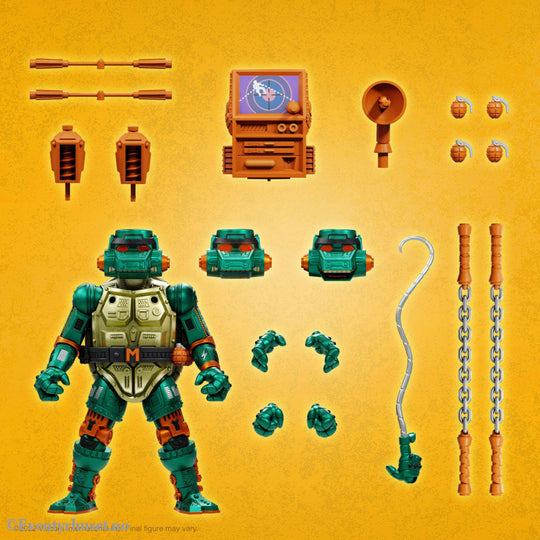 Teenage Mutant Ninja Turtles Ultimates Action Figure Warrior Metalhead Michelangelo 18 cm. Mint In Sealed Box (MISB)!