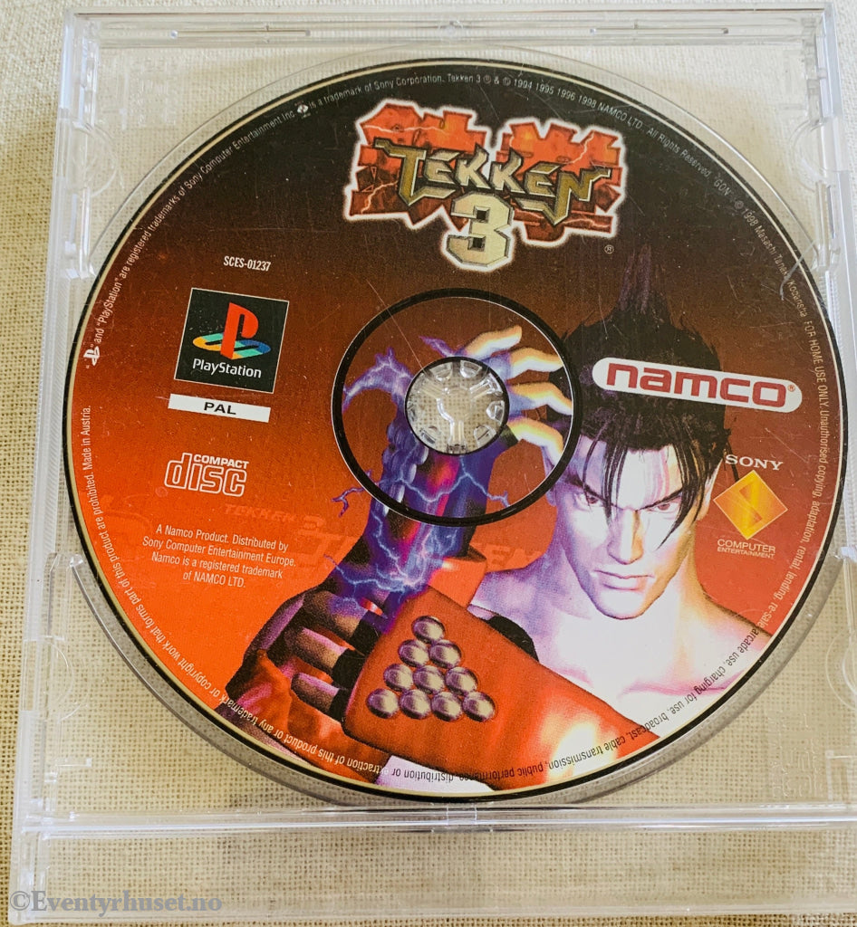 Tekken 3. PS1-spill. Kun disk!