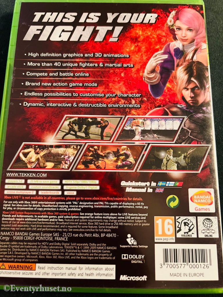 Tekken 6. Xbox 360.