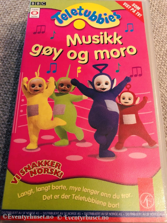 Teletubbies. 1999. Musikk Gøy Og Moro. Vhs. Vhs