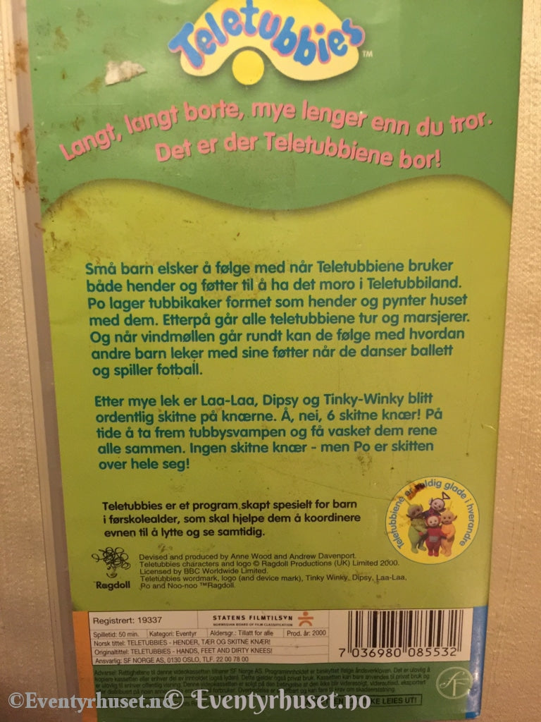 Teletubbies. 2000. Hender Tær Og Skitne Knær. Vhs. Vhs