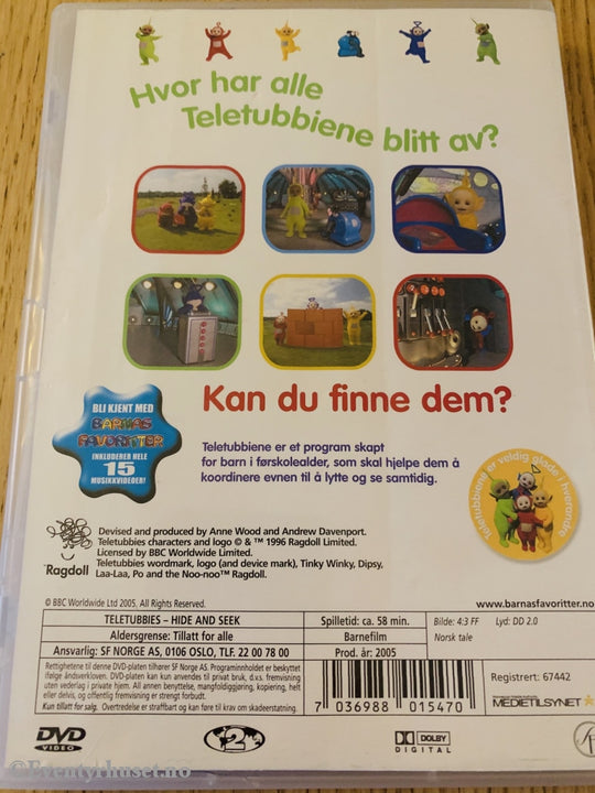 Teletubbies. 2005. Leker Gjemsel. Dvd. Dvd