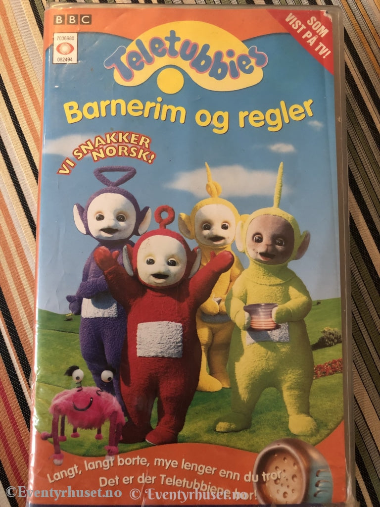 Teletubbies. Barnerim Og Regler. 1997. Vhs. Vhs