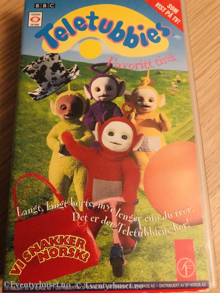 Teletubbies. Favoritt Ting. 1997. Vhs. Vhs