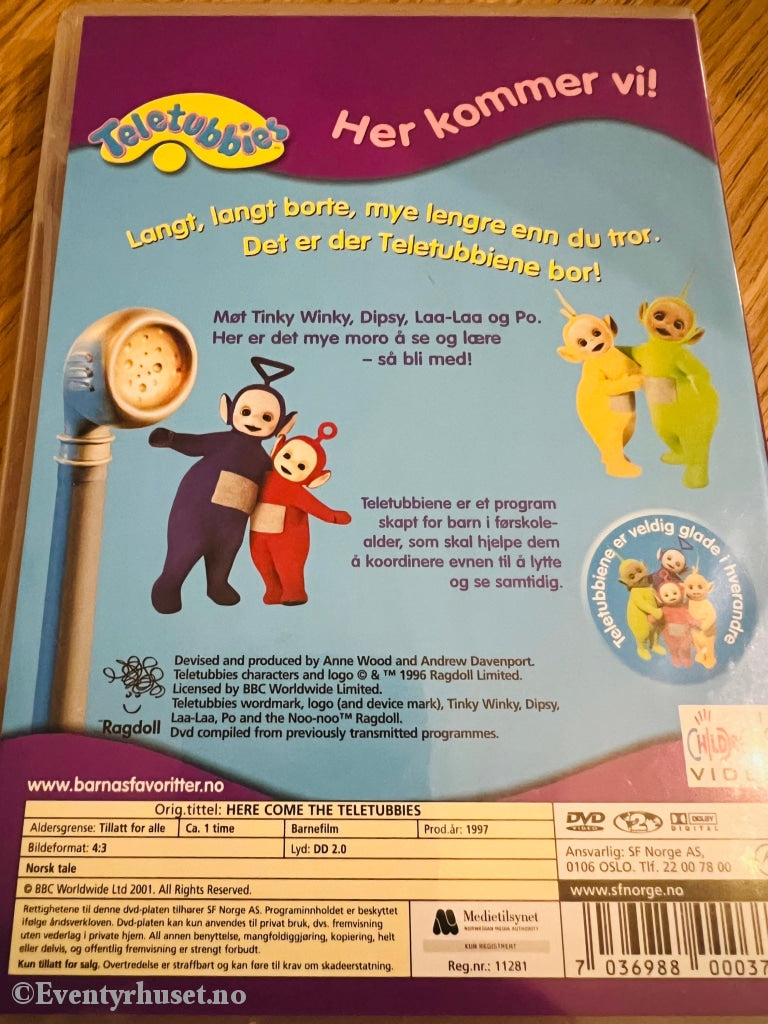 Teletubbies - Her Kommer Vi! 1997. Dvd. Dvd