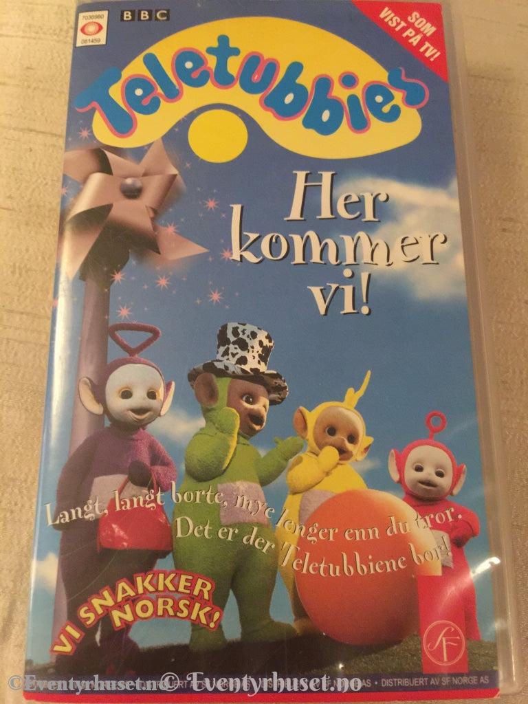 Teletubbies. Her Kommer Vi! 1997. Vhs. Vhs