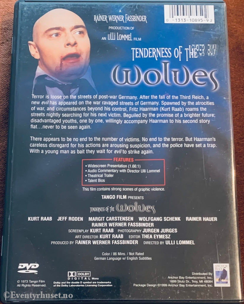 Tenderness Of The Wolves. 1973. Dvd. Dvd