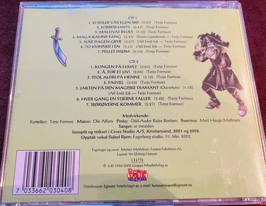 Terje Formoe. 1996/02. Kaptein Sabeltann Og Jakten På Den Forsvunnede Diamant. Cd. Cd