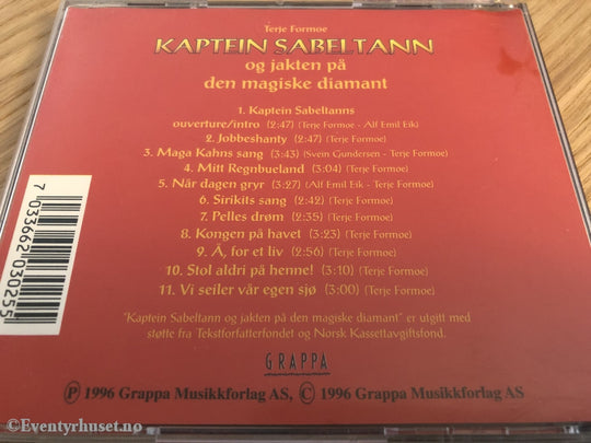 Terje Formoe. 1996. Kaptein Sabeltann Og Jakten På Den Forsvunnede Diamant. Cd. Cd