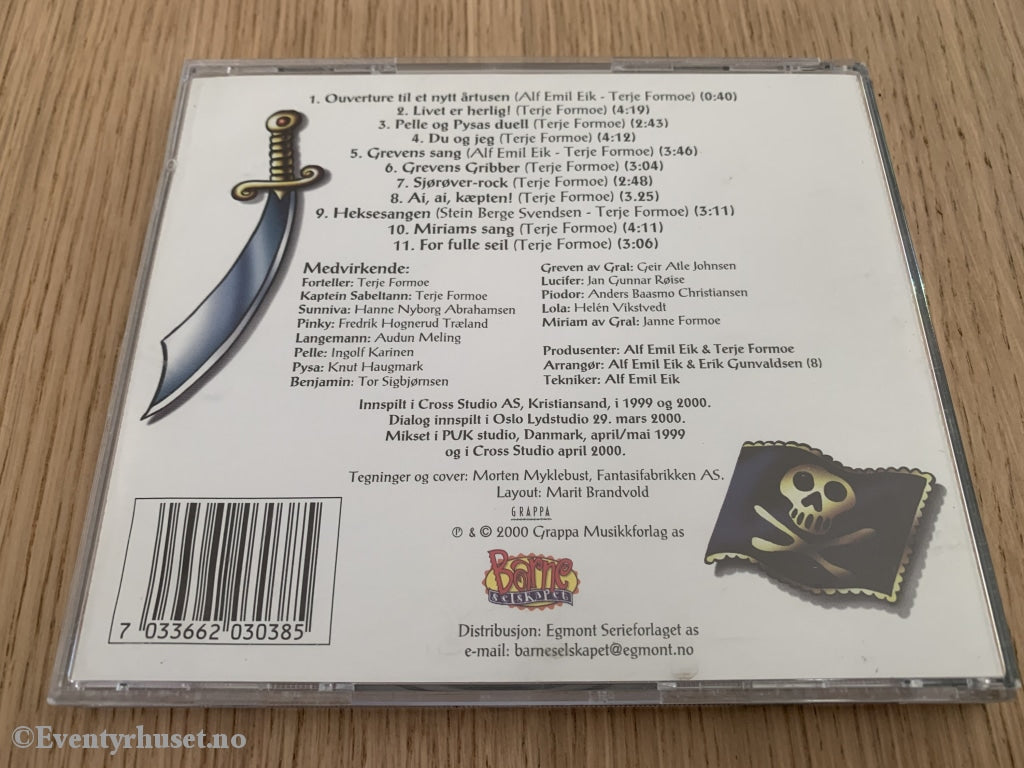 Terje Formoe. 2000. Kaptein Sabeltann Og Den Forheksede Øya. Cd. Cd