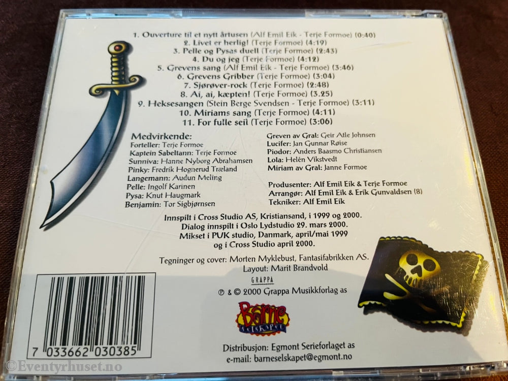 Terje Formoe. 2000. Kaptein Sabeltann Og Den Forheksede Øya. Cd. Cd