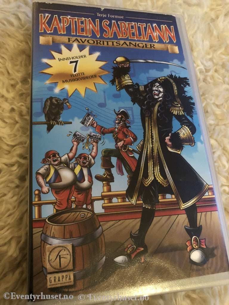 Terje Formoe. 2001. Kaptein Sabeltann - Favorittsanger. Vhs. Vhs