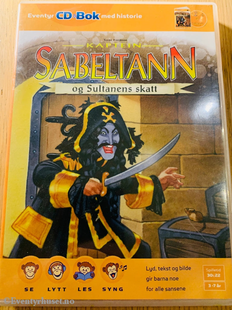 Terje Formoe. 2003. Kaptein Sabeltann Og Sultanens Skatt. Cd Minus Bok.