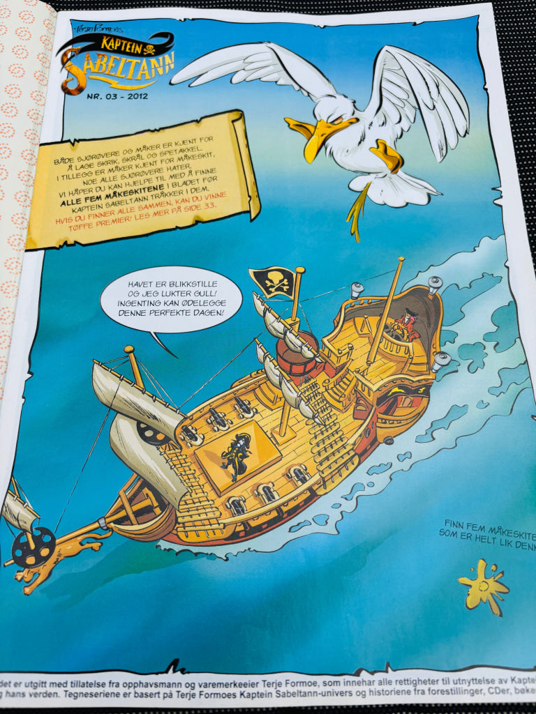 Terje Formoe. Kaptein Sabeltann. 2012/03. Tegneserieblad. Tegneserieblad