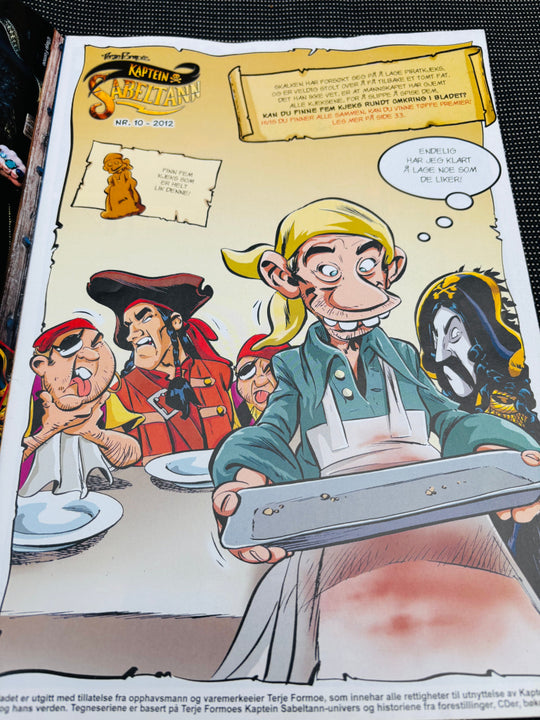 Terje Formoe. Kaptein Sabeltann. 2012/10. Tegneserieblad. Tegneserieblad