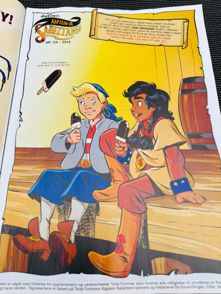 Terje Formoe. Kaptein Sabeltann. 2013/03. Tegneserieblad. Tegneserieblad