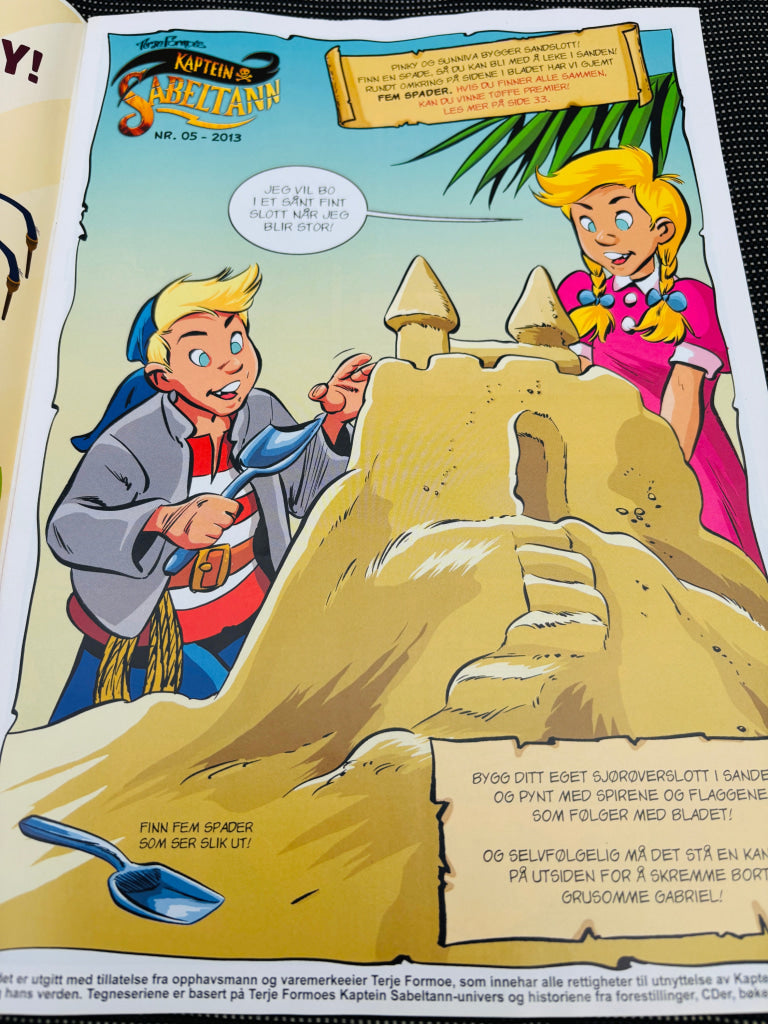 Terje Formoe. Kaptein Sabeltann. 2013/05. Tegneserieblad. Tegneserieblad