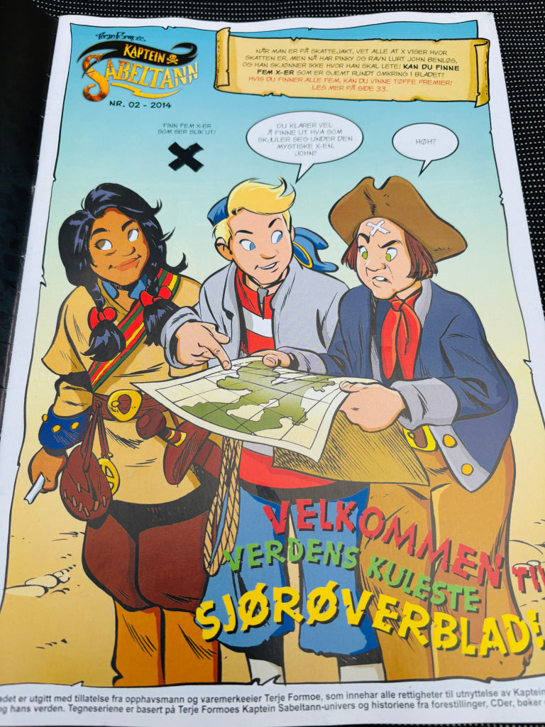 Terje Formoe. Kaptein Sabeltann. 2014/02. Tegneserieblad. Tegneserieblad