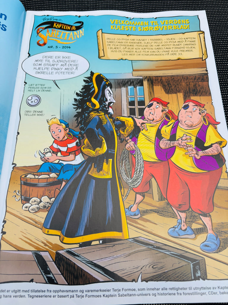 Terje Formoe. Kaptein Sabeltann. 2014/05. Tegneserieblad. Tegneserieblad