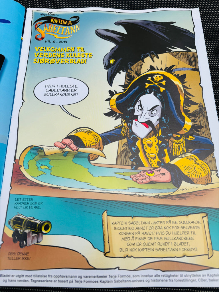 Terje Formoe. Kaptein Sabeltann. 2014/06. Tegneserieblad. Tegneserieblad