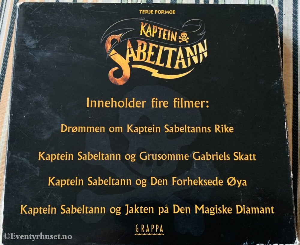 Terje Formoe. Kaptein Sabeltanns Beste Skatter. Dvd Samleboks.