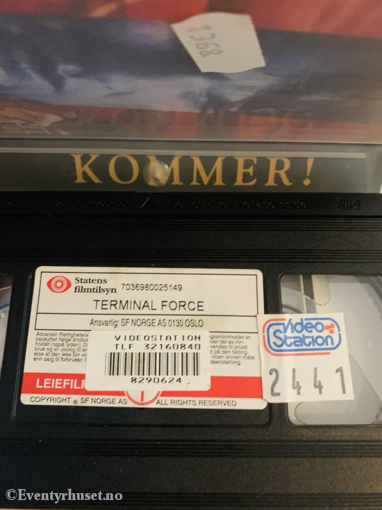 Terminal Force. 1996. Vhs. Vhs