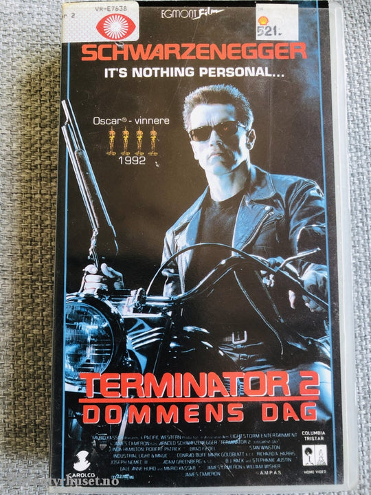 Terminator 2. Dommens Dag. 1991. Vhs. Vhs