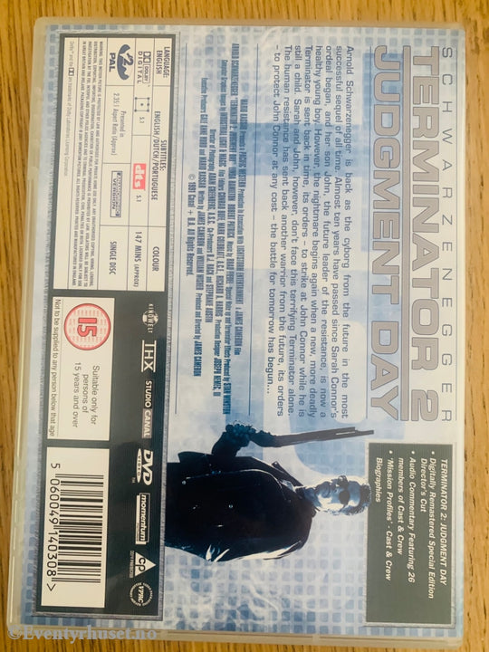 Terminator 2 Judgment Day. Dvd. Dvd