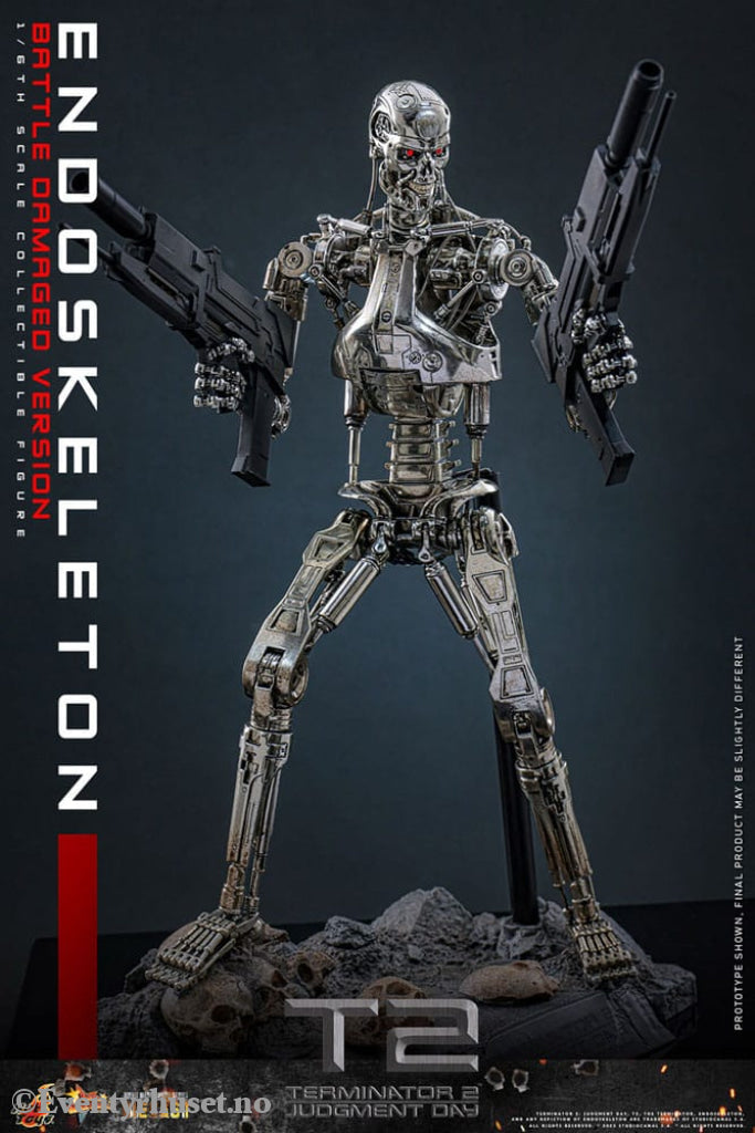 Terminator 2: Judgment Day Movie Masterpiece Die-cast Action Figure 1/6 Endoskeleton (Battle Damaged Version) 31 cm Toys