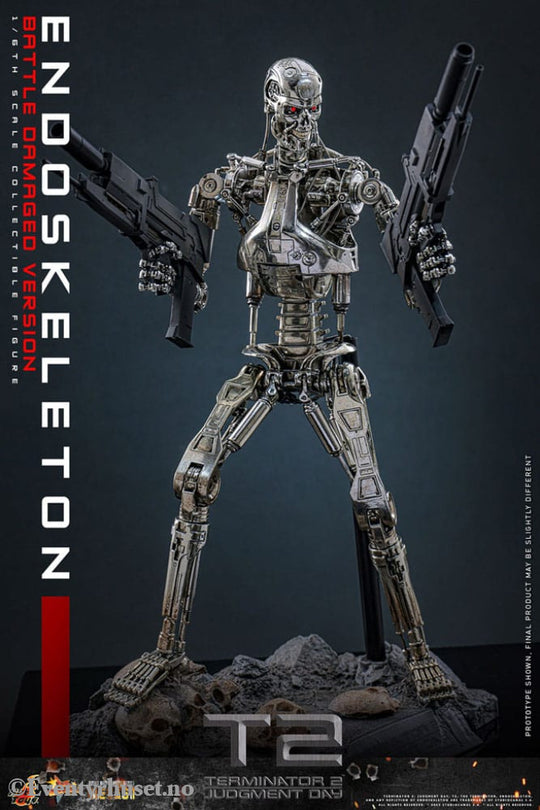 Terminator 2: Judgment Day Movie Masterpiece Die-cast Action Figure 1/6 Endoskeleton (Battle Damaged Version) 31 cm Toys
