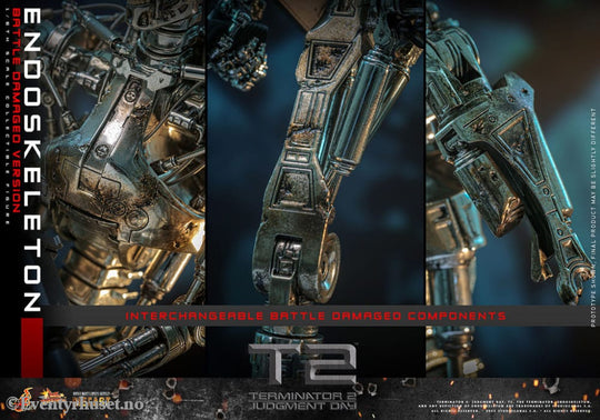 Terminator 2: Judgment Day Movie Masterpiece Die-cast Action Figure 1/6 Endoskeleton (Battle Damaged Version) 31 cm Toys